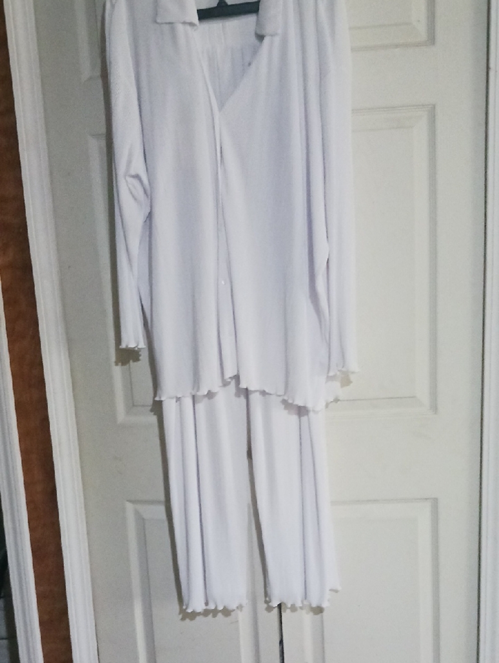 Soft White Women's Two-Piece Pajama Set